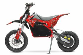 Motocicleta electrica Eco Serval PRIME 1200W 12 10 48V 15Ah Lithiu ION, culoare Rosie