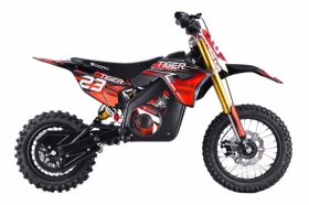 Motocicleta electrica Eco Tiger 1000W 36V 12 10 Rosu