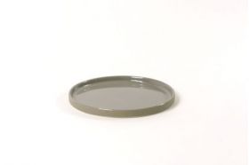 Farfurie - Round 17.5 x 1 cm - Glossy Outside Mat Grey | Kinta