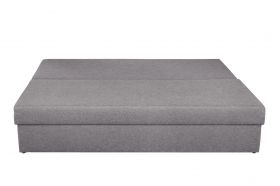 Canapea extensibila Alfi Grey 192x80x77 cm cu lada de depozitare, Jasmine Flower