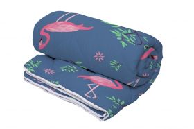 Pilota Alcam Pink Flamingo microfibra matlasata, 180x200 cm, 250g/mp