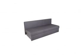 Canapea extensibila Alfi Grey 192x80x77 cm cu lada de depozitare, Stripes