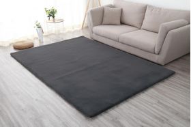 Covor Shaggy soft, Heinner, 200x300 cm, poliester/bumbac, negru