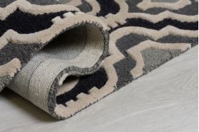 Covor Amira Grey, Flair Rugs, 120 x 170 cm, bumbac, gri