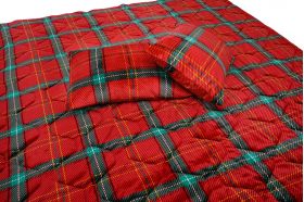 Set Alcam cocolino, 2 perne 50x70 cm si pilota matlasata 180x200 cm, Xmas Fleece