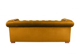 Canapea extensibila Oxford Chesterfield, 88x216x75 cm, 3 locuri, Mustard