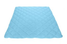 Pilota Alcam Damasc Bleu Ciel 200x220 cm, umplutura cu bambus, 300 g/mp