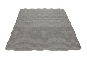 Pilota Alcam Damasc Grey 200x220 cm, umplutura cu bambus, 300 g/mp