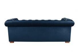 Canapea extensibila Oxford Chesterfield, 88x216x75 cm, 3 locuri, Dark Blue