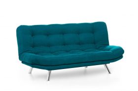 Canapea extensibila Misa Sofabed, Futon, 3 locuri, 198x128 cm, metal, verde petrol