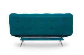 Canapea extensibila Misa Sofabed, Futon, 3 locuri, 198x128 cm, metal, verde petrol