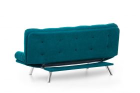 Canapea extensibila Misa Sofabed, Futon, 3 locuri, 198x128 cm, metal, verde petrol