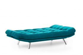 Canapea extensibila Misa Sofabed, Futon, 3 locuri, 198x128 cm, metal, verde petrol