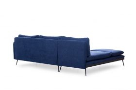 Coltar Reya Corner, Futon, 275x190x90 cm, metal, bleumarin