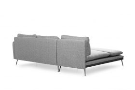 Coltar Reya Corner, Futon, 275x190x90 cm, metal, gri