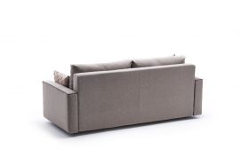 Canapea extensibila Ece, Balcab Home, 3 locuri, 215x90x88 cm, lemn, crem