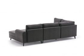 Coltar extensibil Belen, Balcab Home, 300x78x80 cm, lemn, antracit