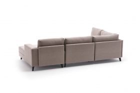 Coltar extensibil Eris, Balcab Home, 300x78x80 cm, lemn, crem