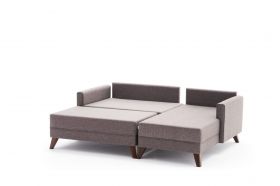 Coltar extensibil pe dreapta Bella Mini, Balcab Home, 205x81x85 cm, lemn, maro