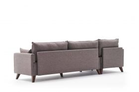 Coltar pe stanga Bella, Balcab Home, 275x81x85 cm, lemn, maro