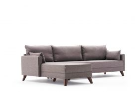 Coltar pe stanga Bella, Balcab Home, 275x81x85 cm, lemn, maro