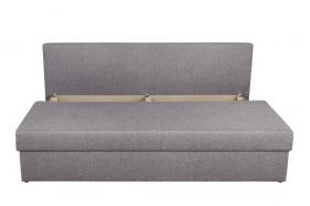 Canapea extensibila Alfi Grey 192x80x77 cm cu lada de depozitare, Magnolia