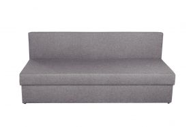 Canapea extensibila Alfi Grey 192x80x77 cm cu lada de depozitare, Magnolia