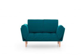 Canapea extensibila Nina Daybed, Futon, 3 locuri, 200x70 cm, metal, verde petrol