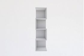 Biblioteca Alin, Asse Home, 25x27x95 cm, alb