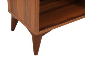 Comoda TV Zisino Walnut, Kalune Design, 100x35x54 cm, maro