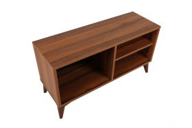 Comoda TV Zisino Walnut, Kalune Design, 100x35x54 cm, maro