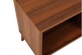 Comoda TV Zisino Walnut, Kalune Design, 100x35x54 cm, maro