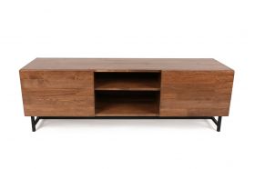 Comoda TV Wood, Puqa Design, 150x41x50 cm, maro