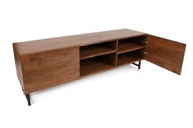 Comoda TV Wood, Puqa Design, 150x41x50 cm, maro