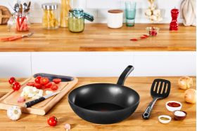 Tigaie Wok,Tefal, So Chef, pentru inductie, 28 cm Ø, aluminiu