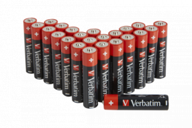 Baterii Verbatim, Alkaline, AAA, 24 buc, 49504