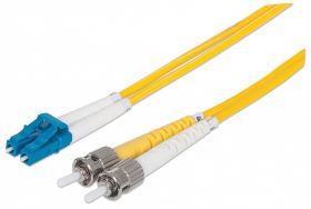 Intellinet 750011 cabluri din fibră optică 2 m LC ST OS2 Galben (750011)