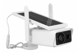 Camera de supraveghere Wifi wireless cu panou solar 2 LED 1080P