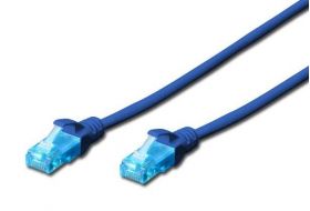 DIGITUS CAT 5e U-UTP patch cord, PVC AWG 26/7, length 1.5 m, color blue (DK-1512-015/B)