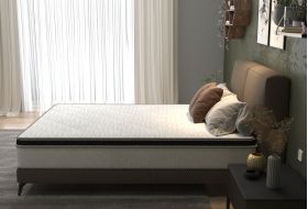 Saltea cu arcuri SomnART FERMO 180x200, înălțime 30 cm, superortopedica, husă matlasată, duritate extra ferma