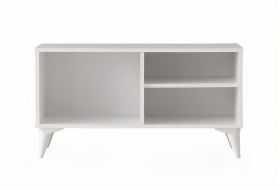 Comoda TV Zisino, Kalune Design, 100x35x54 cm, alb