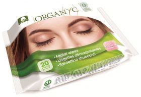 Servetele umede demachiante din bumbac organic, 20 buc, Organyc