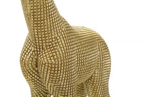 Decoratiune, Mauro Ferretti, Giraffe, 19.8 x 8 x 40 cm, polirasina, auriu