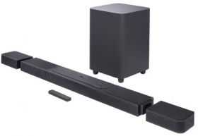 Sistem Home Cinema JBL BAR 1300, 11.1.4, 1170W, Dolby Atmos, Wi-Fi, Airplay, HDMI eArc, Black