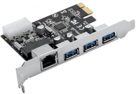 Placa de retea Orico 3x USB 3.0 Male - 1x RJ-45 Female