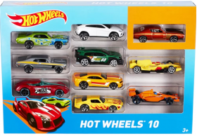 Set 10 masinute - Hot Wheels, Scara 1:64 | Mattel