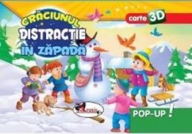 Pop-up 3D Craciunul. Distractie in zapada