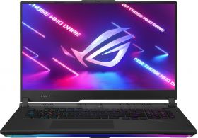 Laptop ASUS Gaming 17.3'' ROG Strix SCAR 17 G733PZ, QHD 240Hz, Procesor AMD Ryzen™ 9 7945HX (64M Cache, up to 5.4 GHz), 16GB DDR5, 1TB SSD, GeForce RTX 4080 12GB, No OS, Off Black, 3Yr