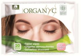 Servetele umede demachiante din bumbac organic, 20 buc, Organyc