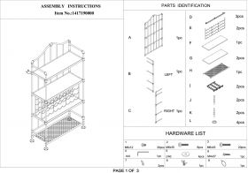 Bufet cu suport sticle de vin Manhattan, Mauro Ferretti, 99x42x185 cm, fier